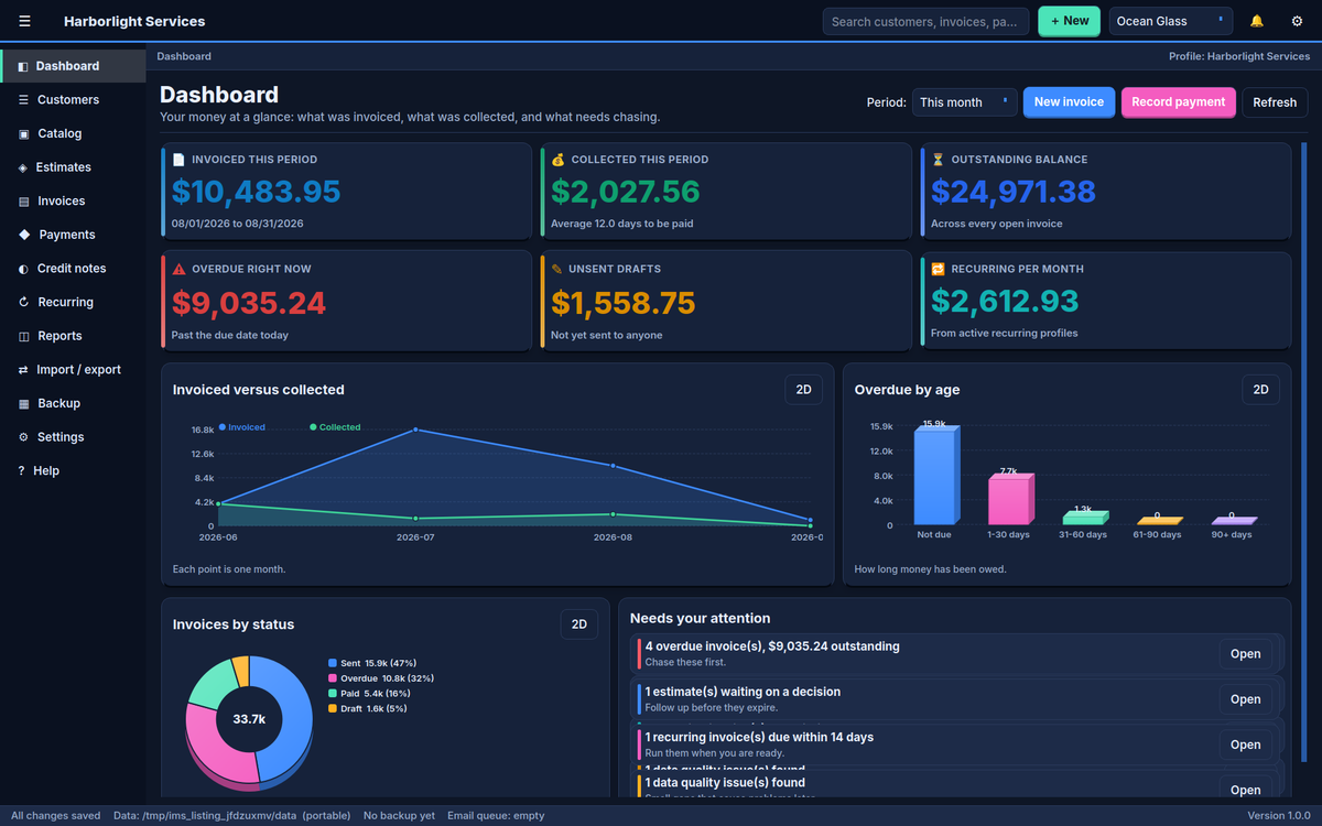 Invoice Manager System Software