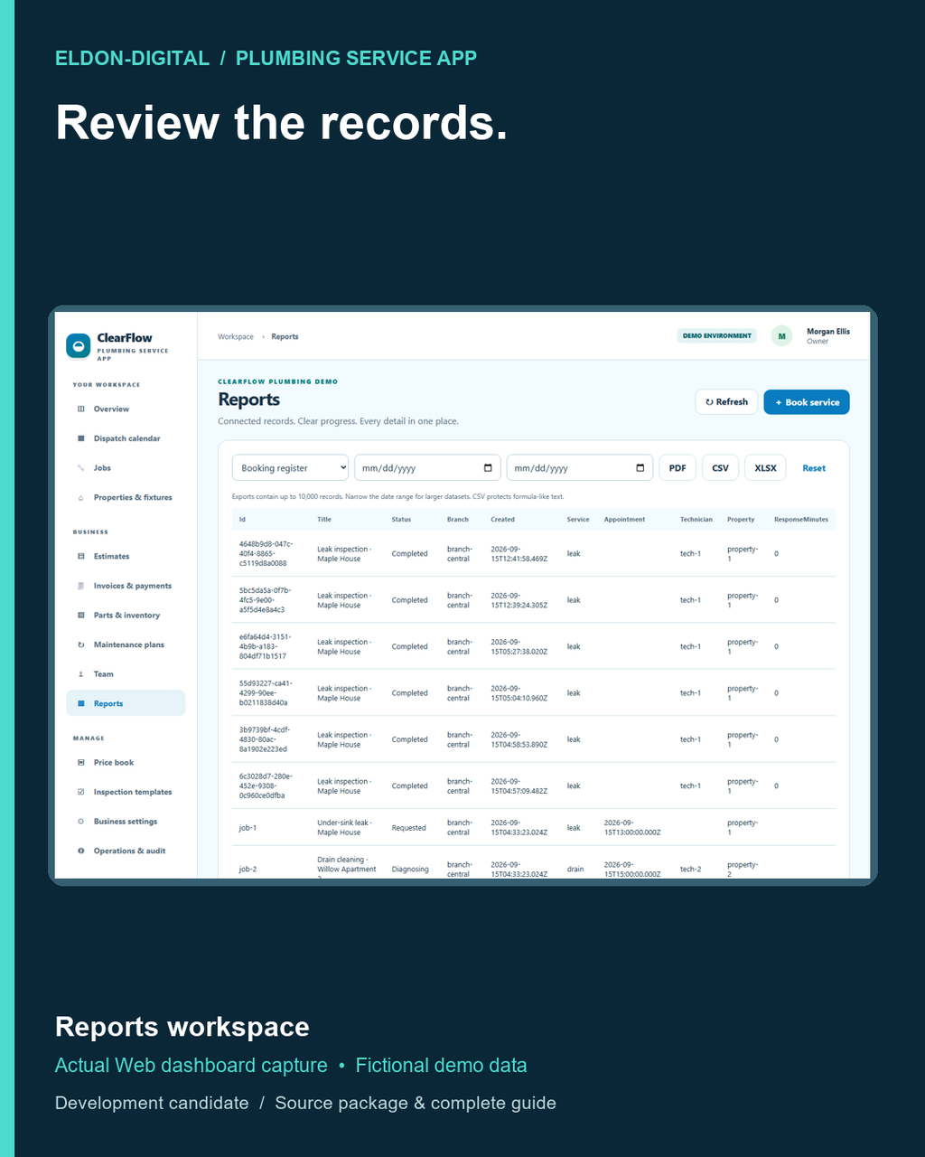 Plumbing Service Mobile App Source Code