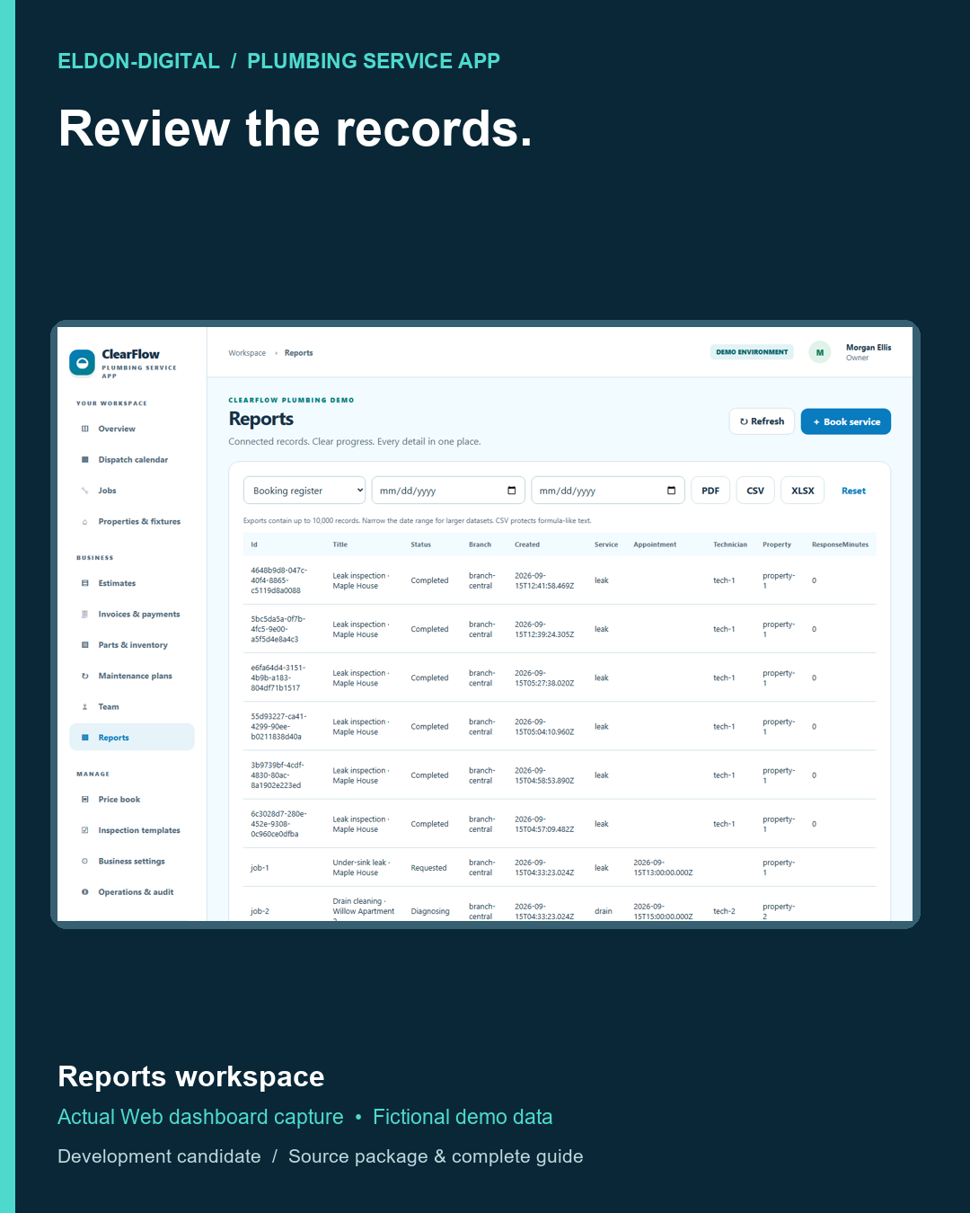 Plumbing Service Mobile App Source Code