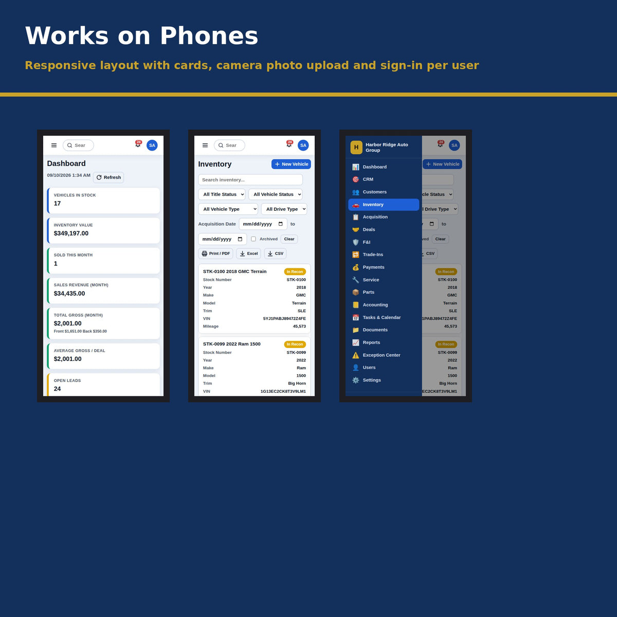 Multi-User Car Dealership Management Software