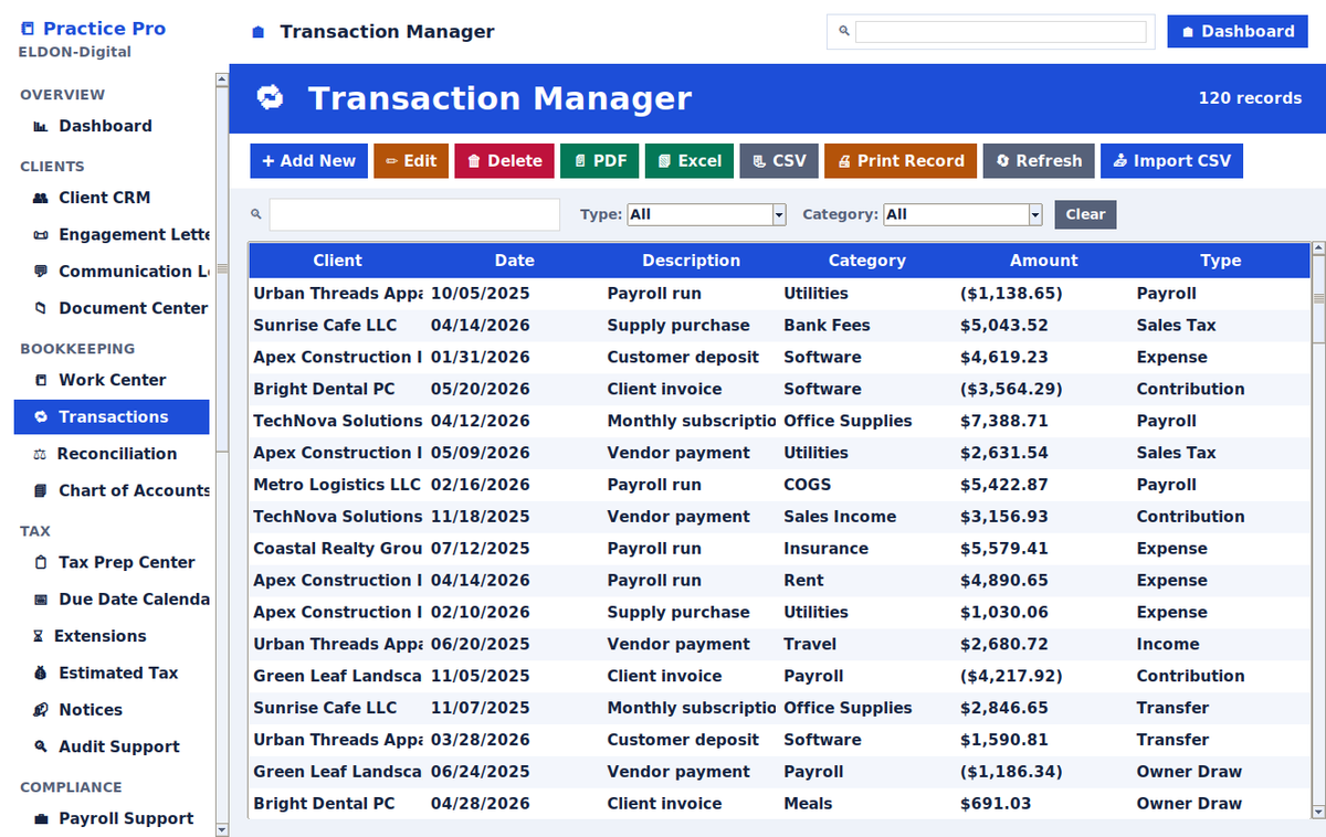 Bookkeeping & Tax Business Management Pro