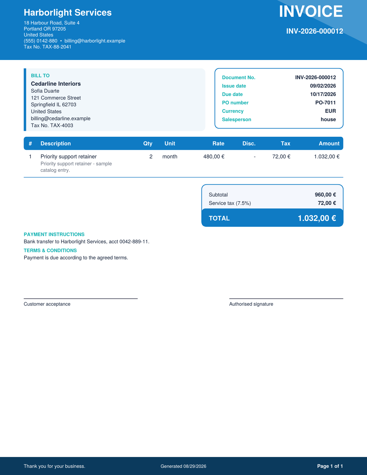 Invoice Manager System Software