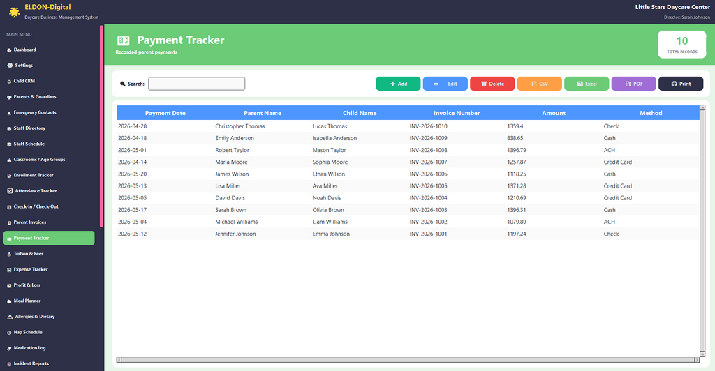 Daycare Business Management Software