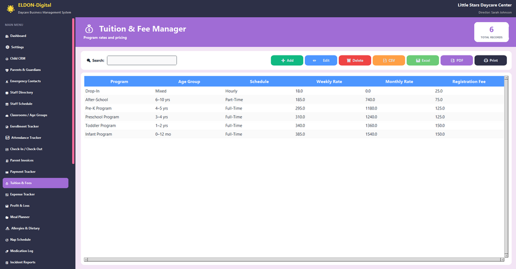 Daycare Business Management Software