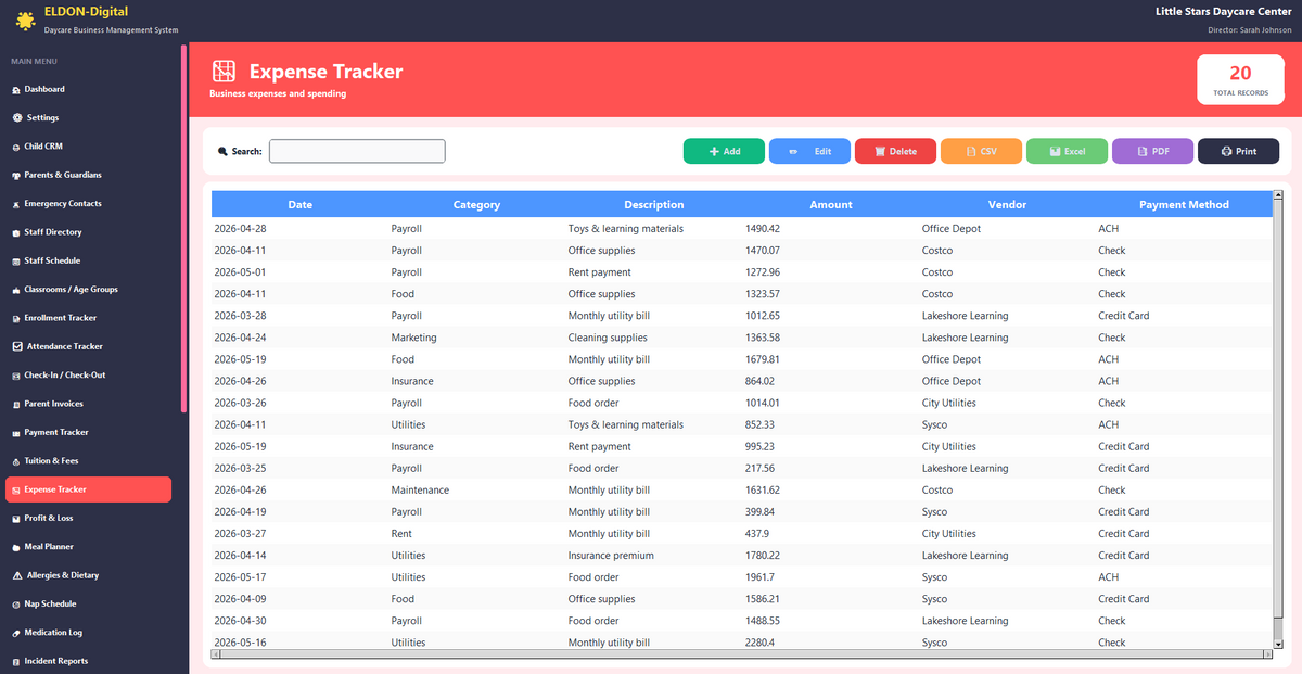 Daycare Business Management Software