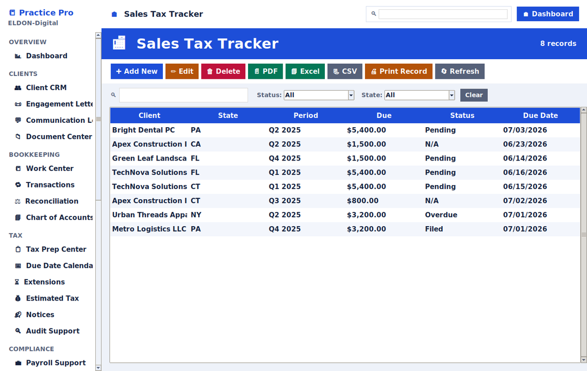 Bookkeeping & Tax Business Management Pro