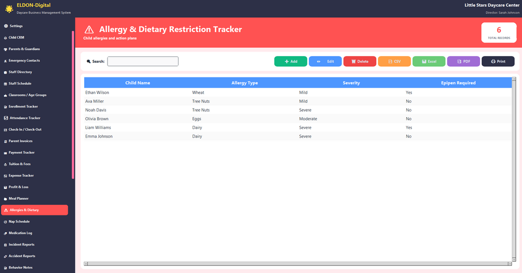 Daycare Business Management Software