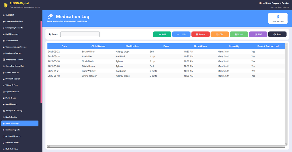 Daycare Business Management Software