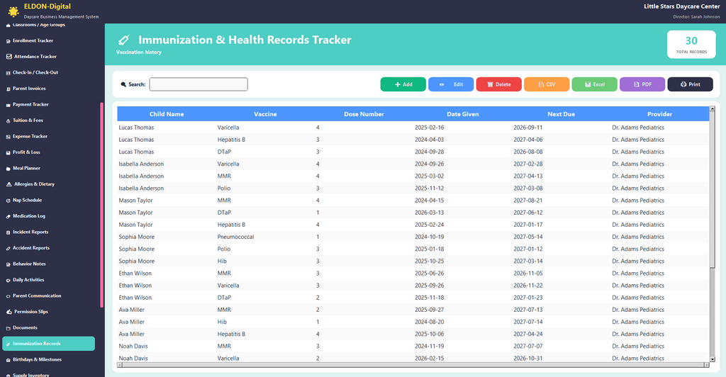 Daycare Business Management Software