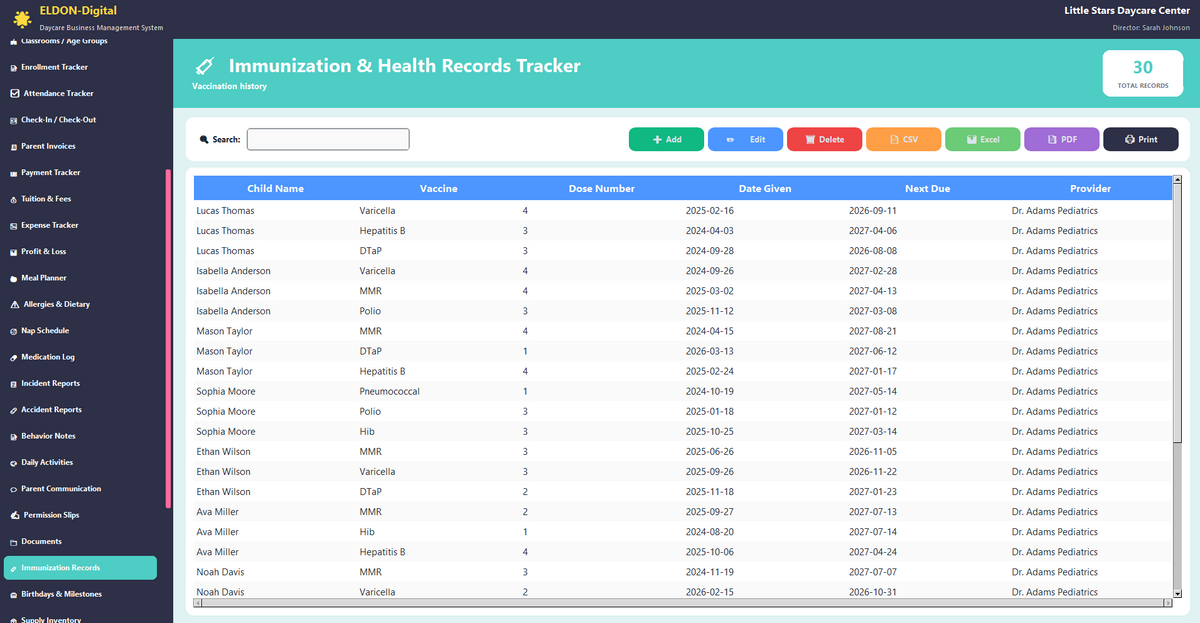 Daycare Business Management Software