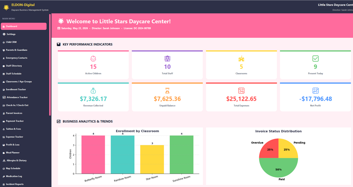 Daycare Business Management Software