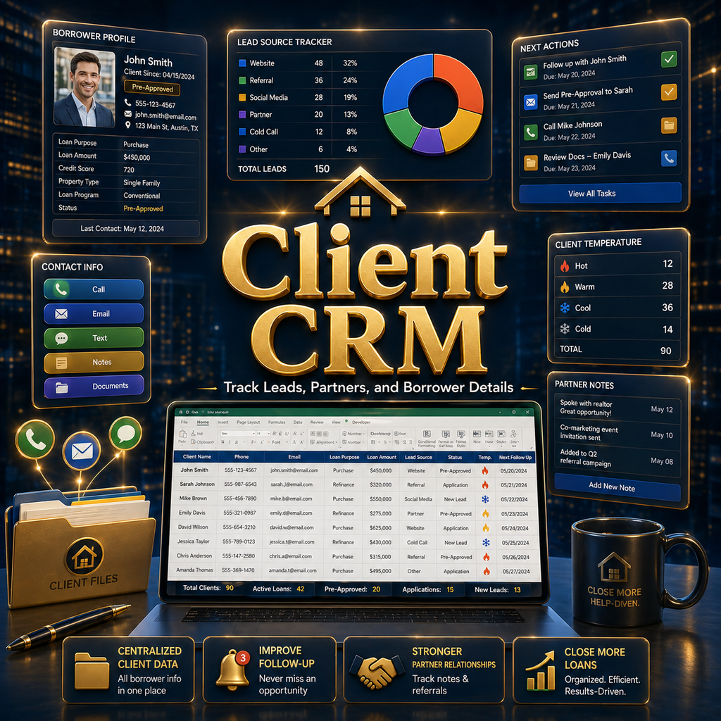 Loan Officer Bundle for Excel & Google Sheets