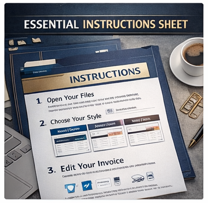 Invoice Template Bundle 3 Professional Designs