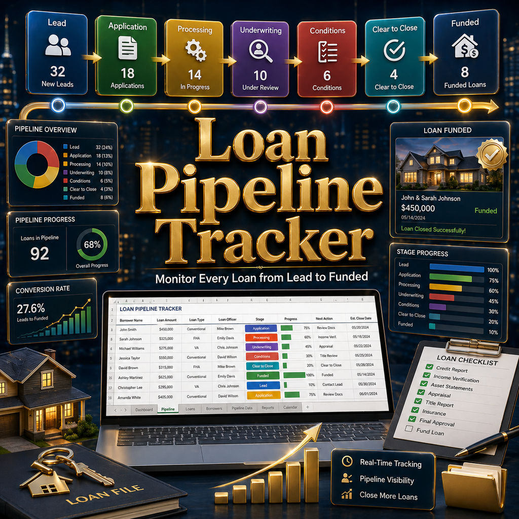 Loan Officer Bundle for Excel & Google Sheets