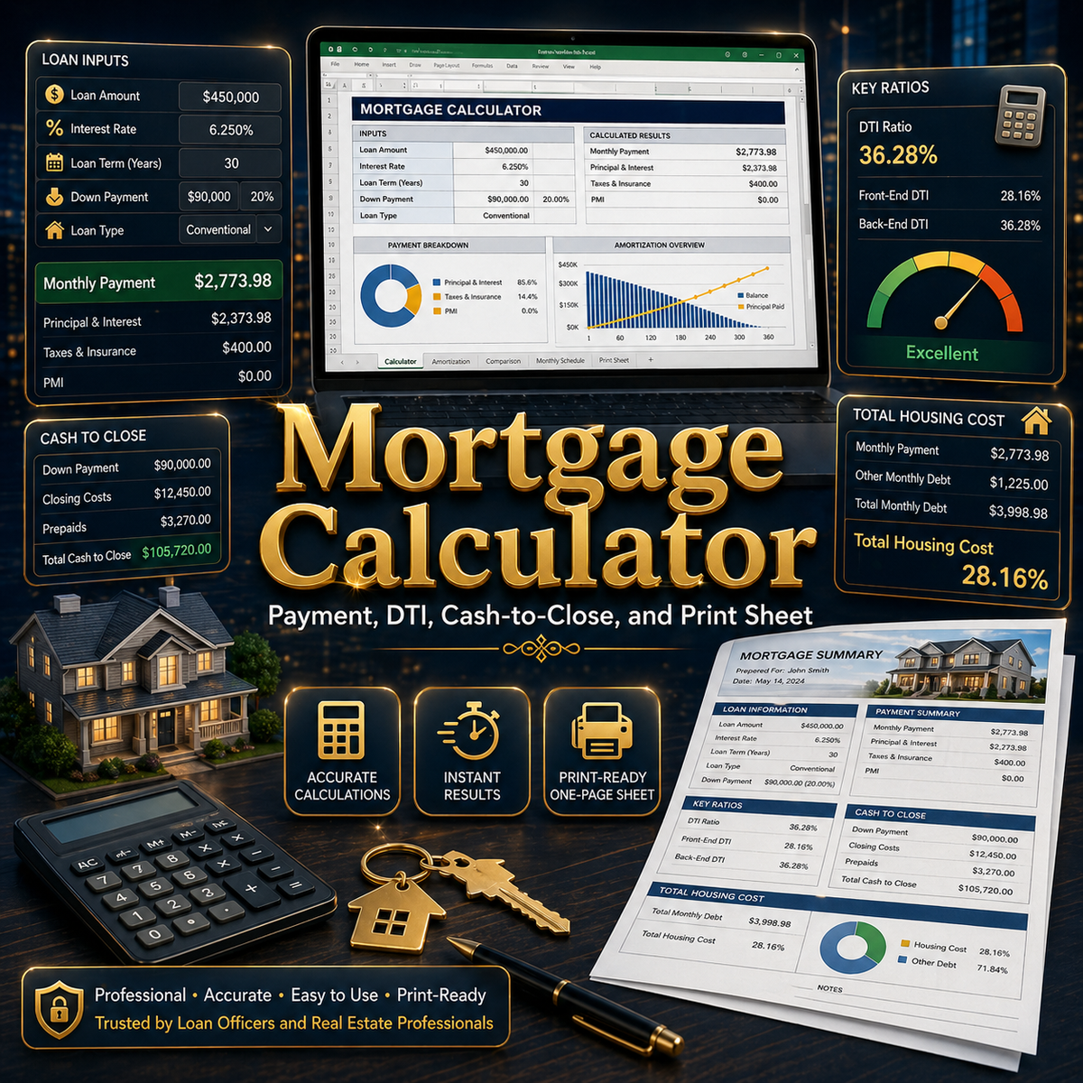 Loan Officer Bundle for Excel & Google Sheets