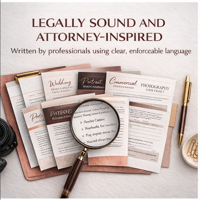 Photography Contract Bundle Word