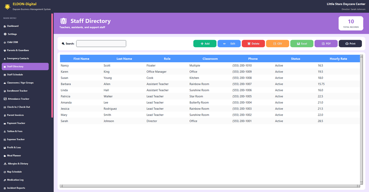 Daycare Business Management Software