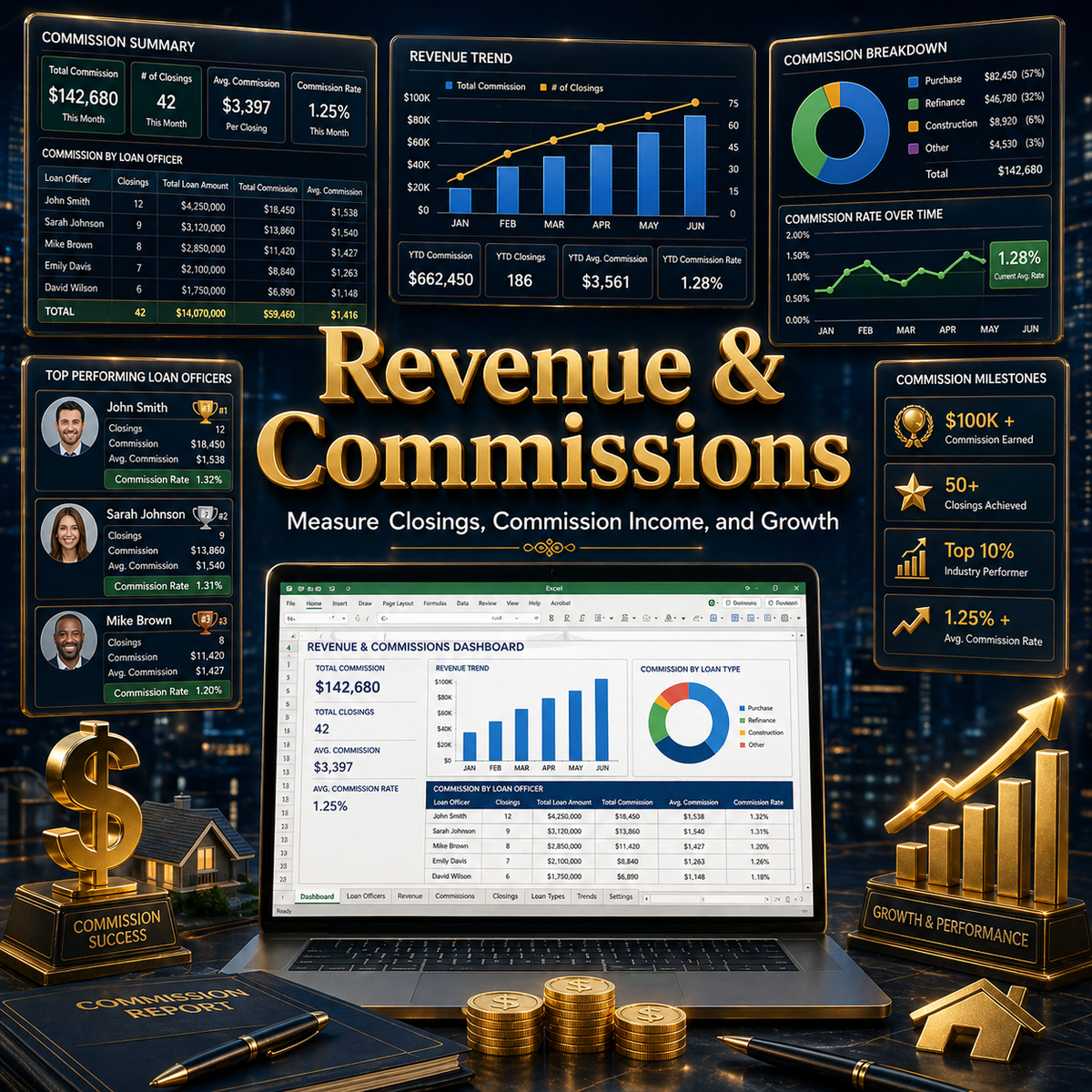 Loan Officer Bundle for Excel & Google Sheets