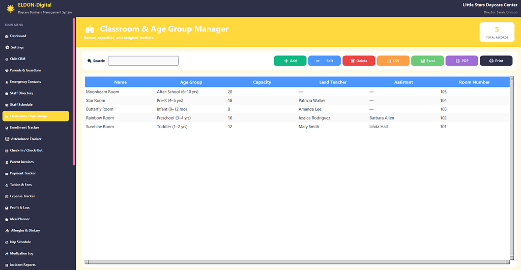 Daycare Business Management Software