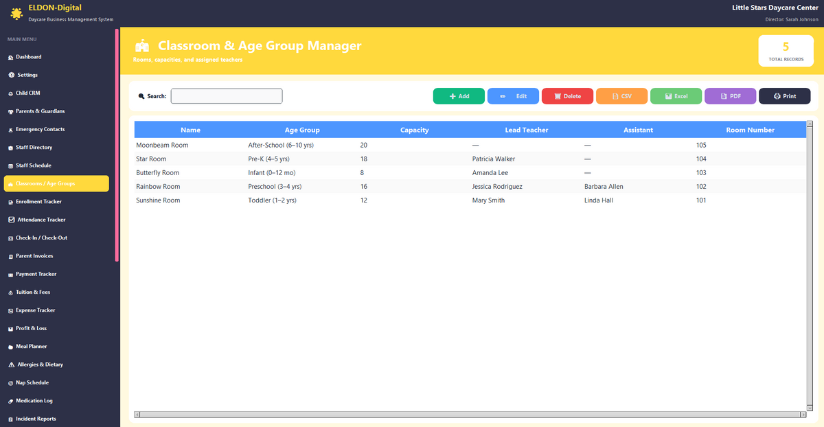 Daycare Business Management Software
