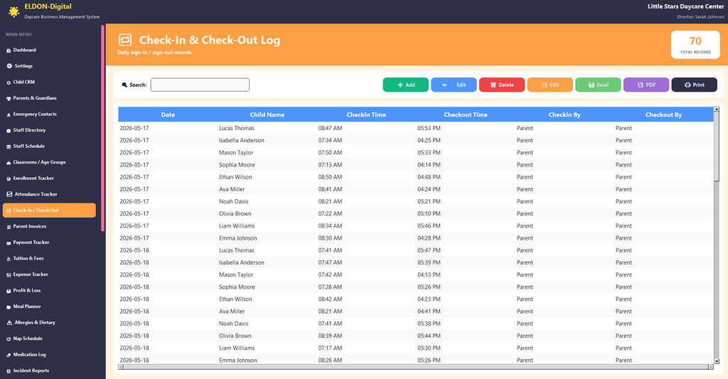 Daycare Business Management Software