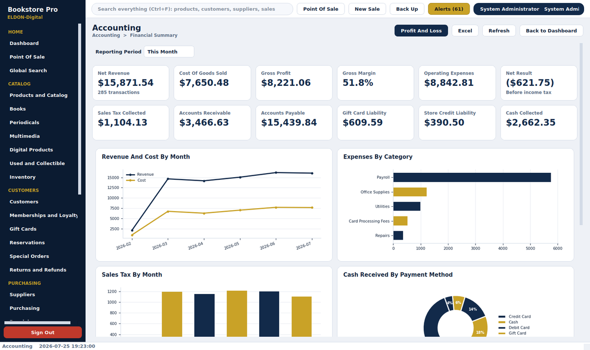 Bookstore Pro Management System