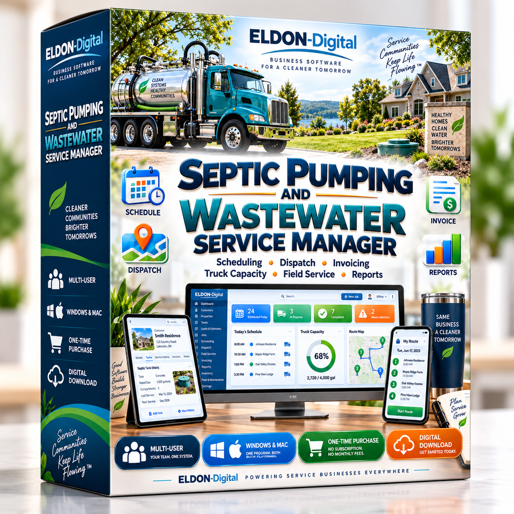 Multi-User Septic Pumping Software