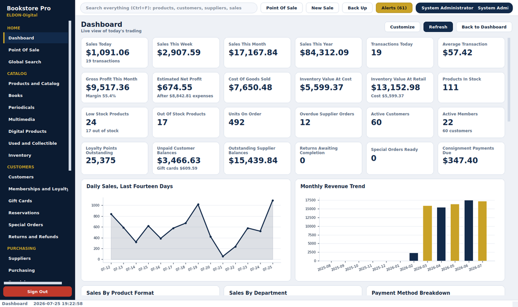 Bookstore Pro Management System