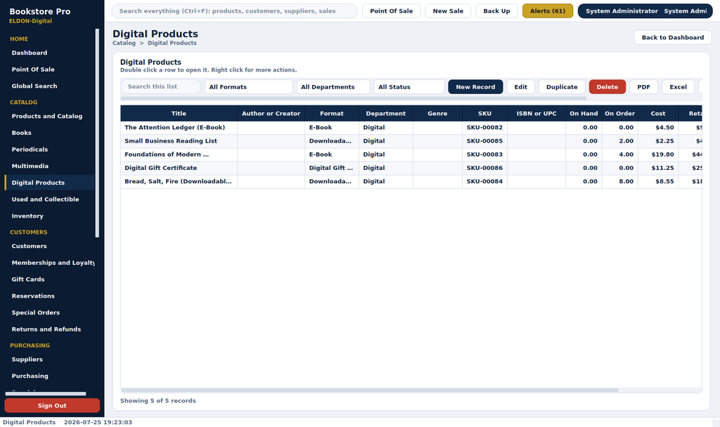 Bookstore Pro Management System