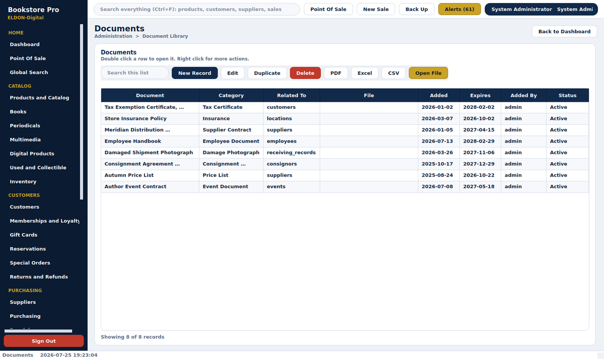 Bookstore Pro Management System