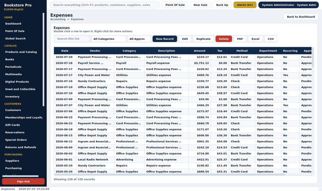 Bookstore Pro Management System