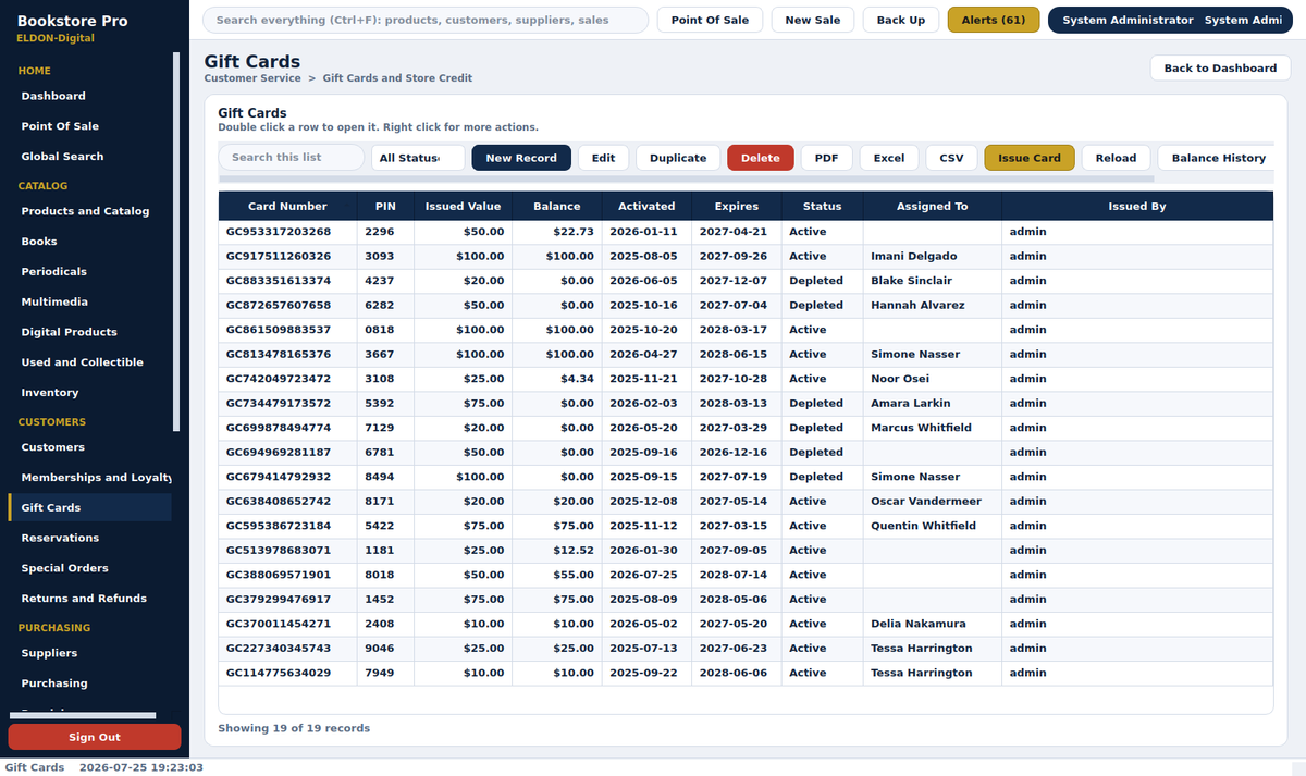 Bookstore Pro Management System