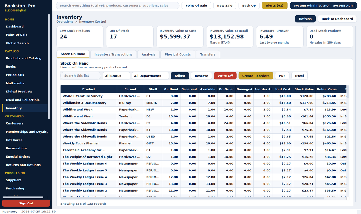 Bookstore Pro Management System