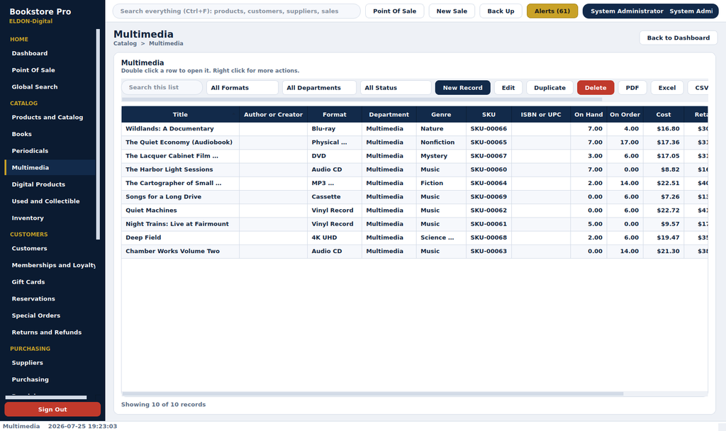 Bookstore Pro Management System