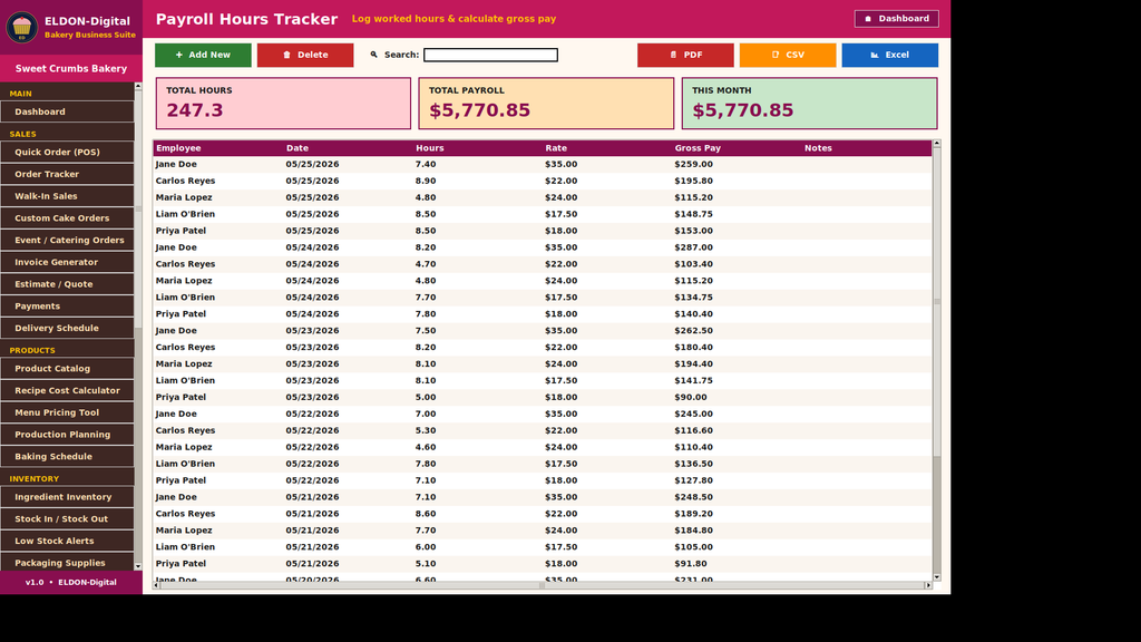 Bakery Business Management Software