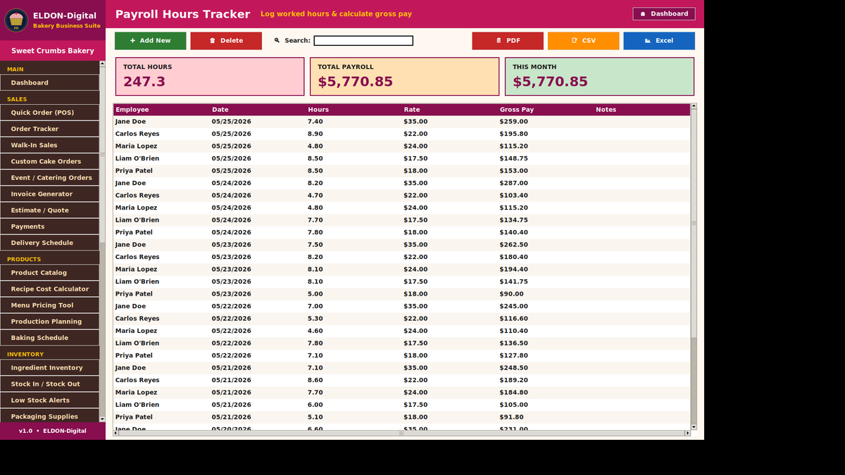 Bakery Business Management Software