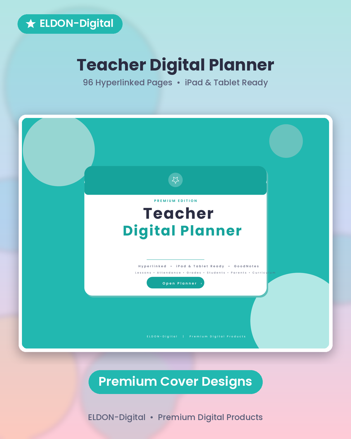 Teacher Digital Planner GoodNotes & iPad