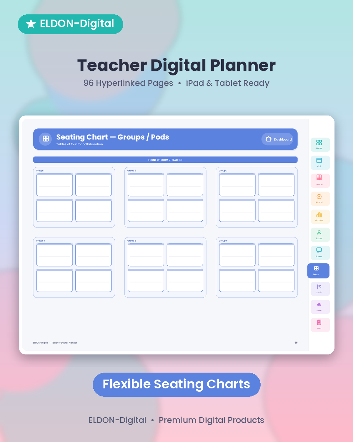 Teacher Digital Planner GoodNotes & iPad