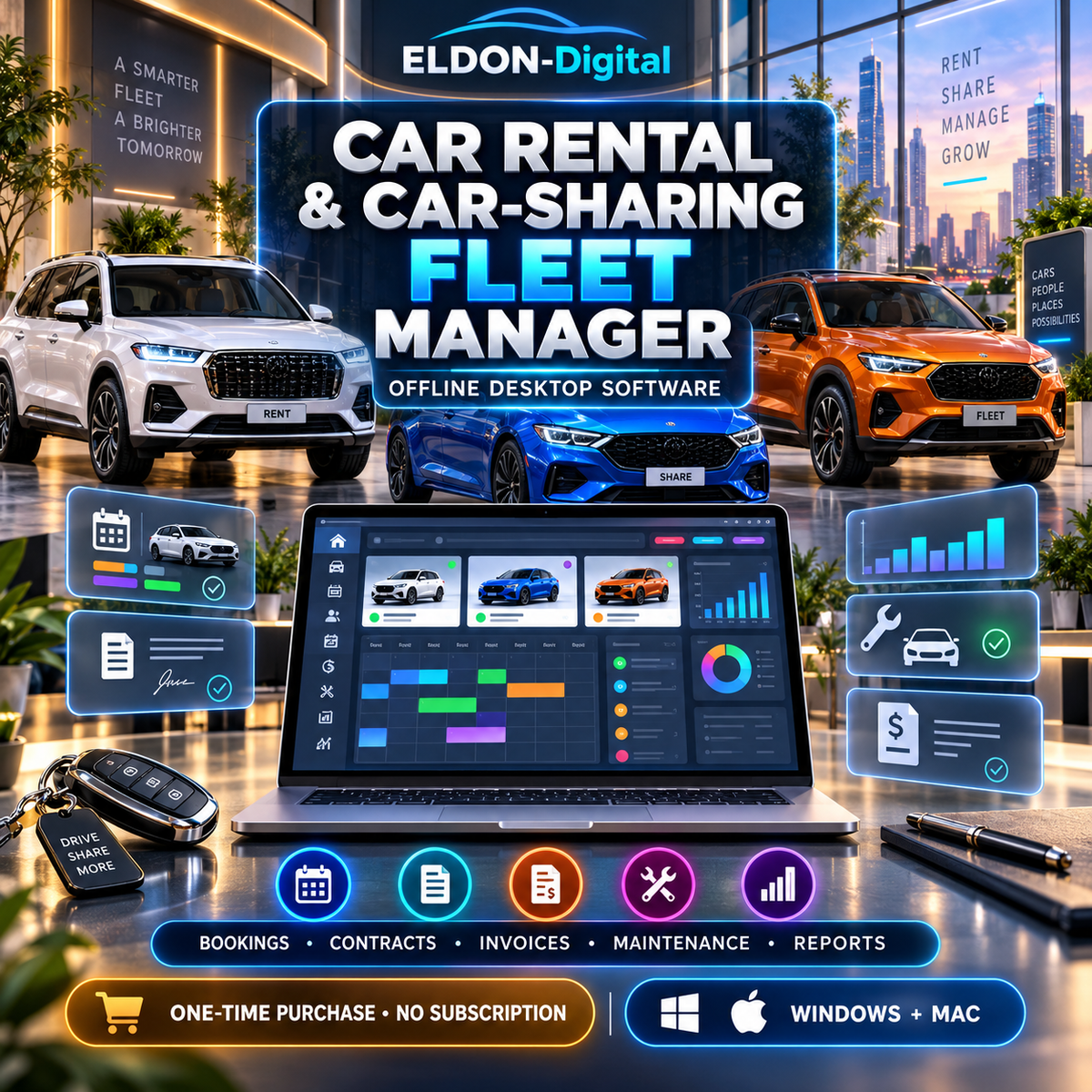 Car Rental and Car-Sharing Fleet Manager