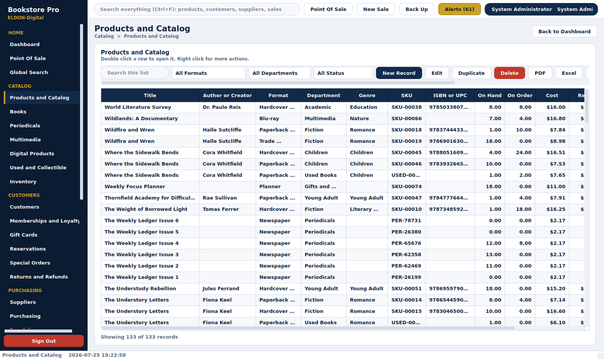 Bookstore Pro Management System