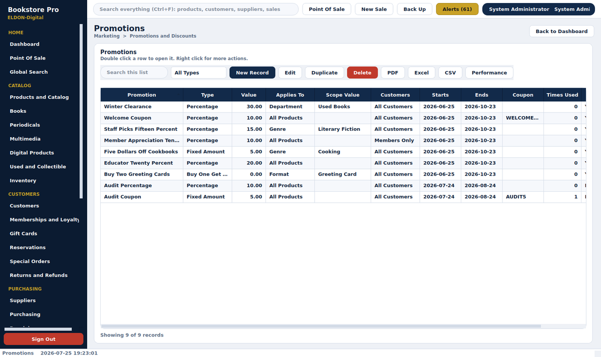 Bookstore Pro Management System