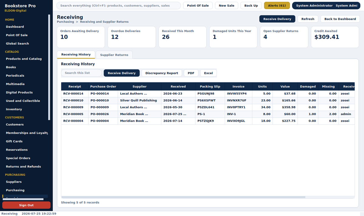 Bookstore Pro Management System