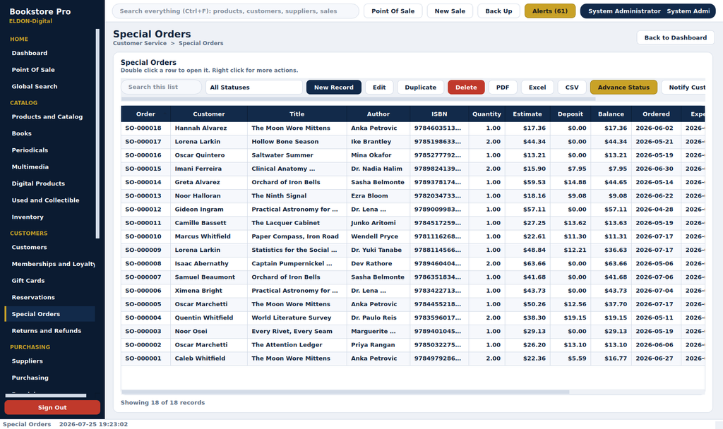 Bookstore Pro Management System