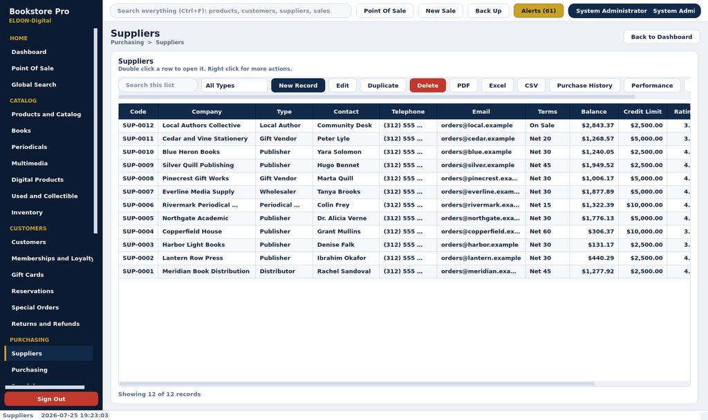 Bookstore Pro Management System