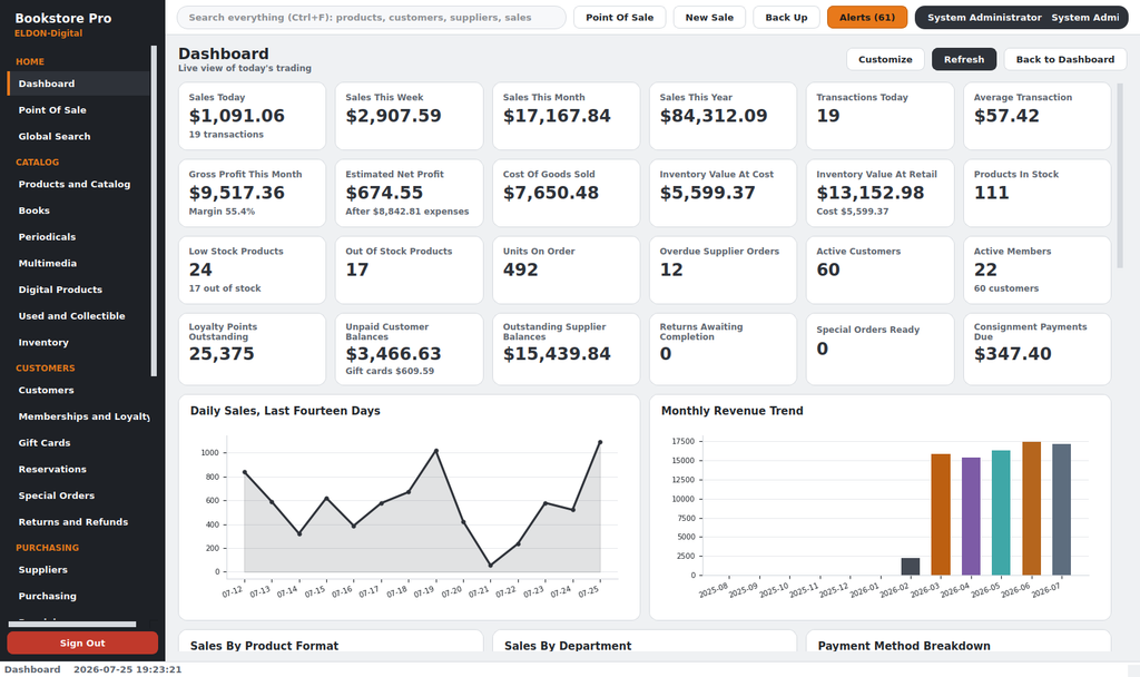 Bookstore Pro Management System
