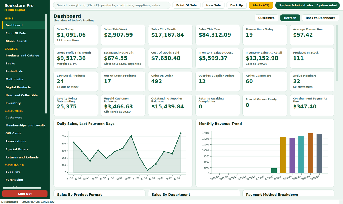 Bookstore Pro Management System