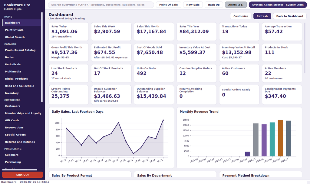 Bookstore Pro Management System