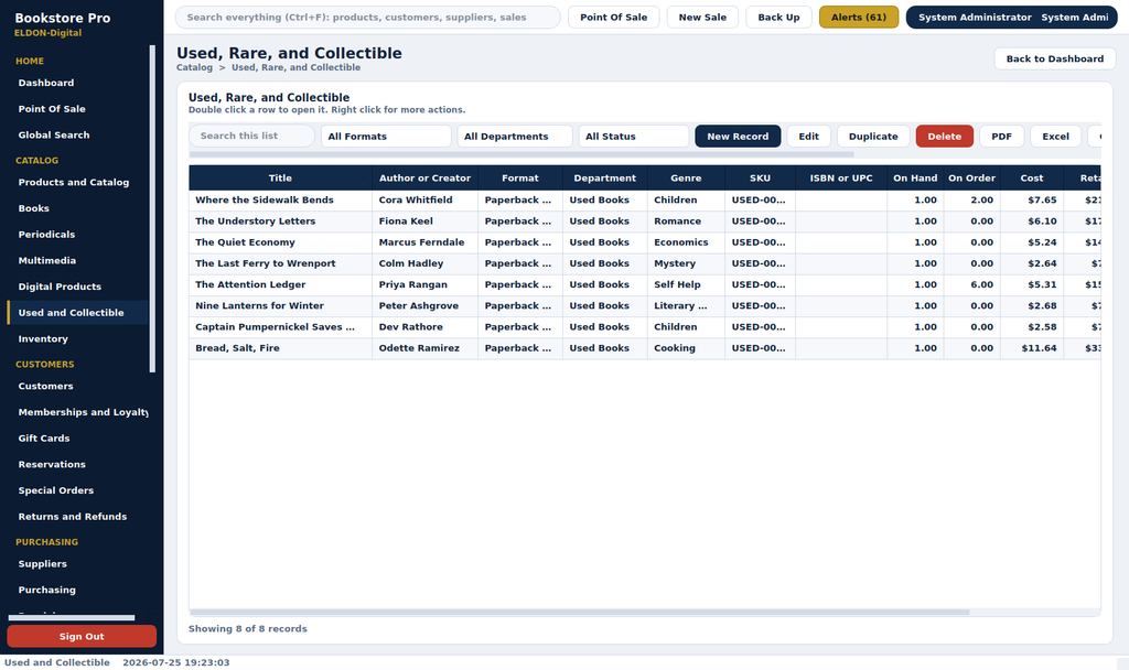 Bookstore Pro Management System
