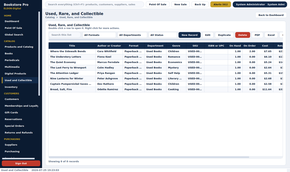 Bookstore Pro Management System