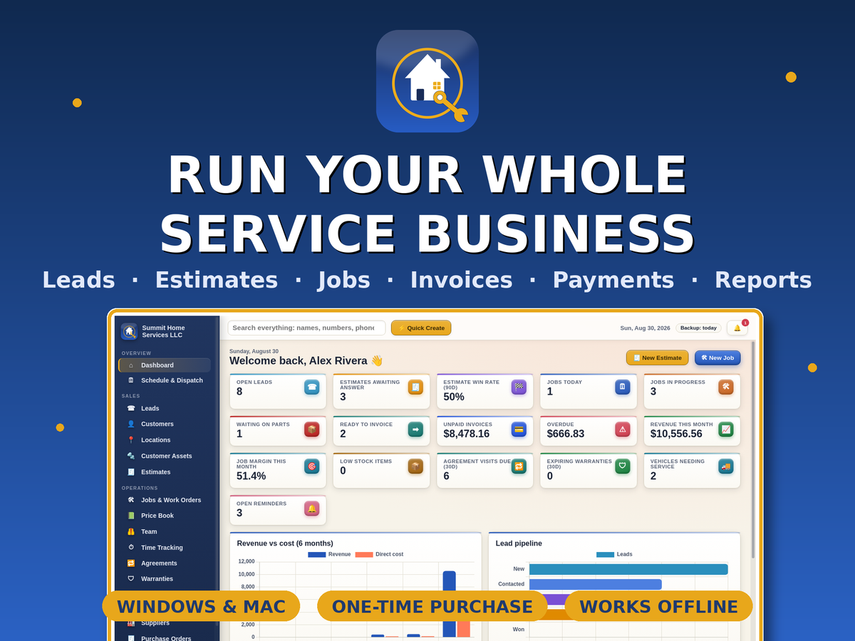 Home Service Contractor Manager Software